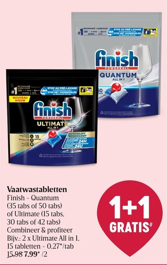 Delhaize Vaatwastabletten aanbieding