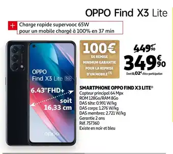 Auchan Smartphone Oppo Find X3 Lite aanbieding