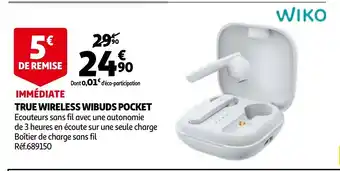 True Wireless Wibuds Pocket