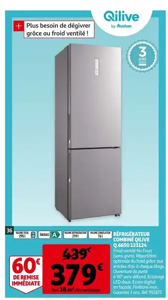 Réfrigérateur Combiné Qilive Q.6650 133124