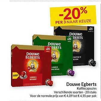 Intermarché Douwe Egberts Koffiecapsules aanbieding