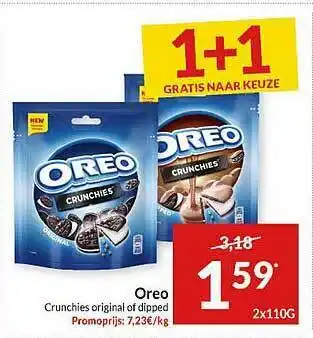 Oreo Crunchies 1+1 Gratis