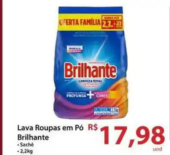 Rebouças Supermercados Lava Roupas Em Po Brilhante 2.2kg oferta