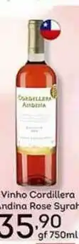 Supermercados Tauste Vinho Cordillera Andina Rose Syrah oferta