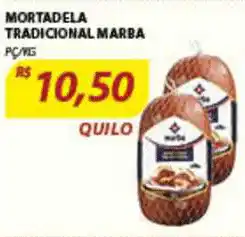 Assaí Atacadista Mortadela Tradicional Marba 1kg oferta