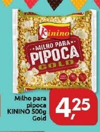 Supermercados Nori Milho para pipoca Kinino 500g Gold oferta
