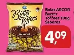 Supermercados Nori Balas Arcor Butter Toffees 100g sabores oferta