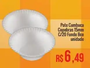 Pote cumbuca copobras 15mm