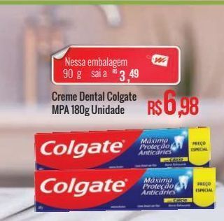 Mart Minas Creme dental colgate 180g oferta