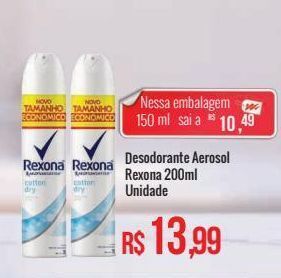 Mart Minas Desodorante aerosol rexona 200ml oferta