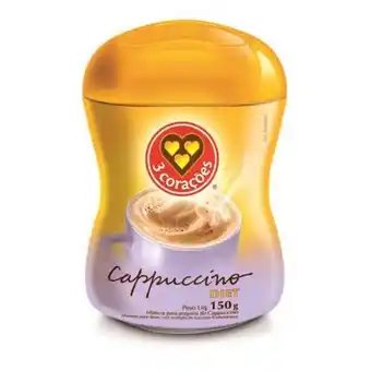 Cappuccino 3 corações diet 150g