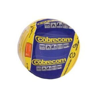 Comjol Cabo flexível 4,0mm com 100metros amarelo cobrecom oferta