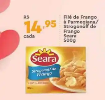 Supper Rissul Filé De Frango à Parmegiana Strogonoff De Frango Seara 500g oferta