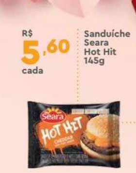 Supper Rissul Sanduíche Seara Hot Hit 145g oferta