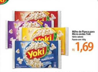 Atacadão Milho De Pipoca Para Micro-ondas Yoki 100g oferta