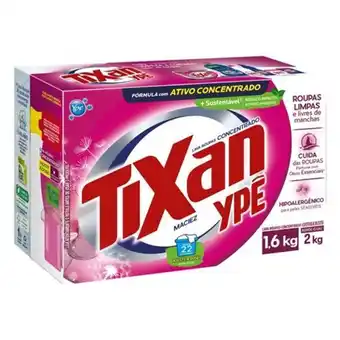 Lava-roupas pó concentrado maciez tixan ypê 1,6kg