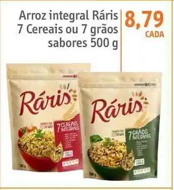 Arroz Integral Ráris 7 Cereais Ou 7 Grãos Sabores 500g