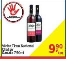 Tenda Atacado Vinho Tinto Nacional Chalise 750ml oferta