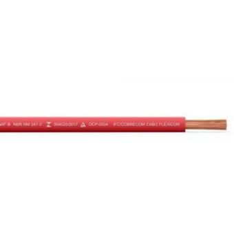 Cabo flexível 1,5mm com 100metros vermelho cobrecom