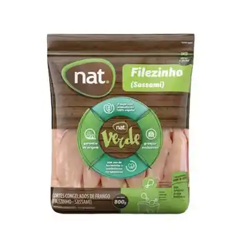 Filé de frango sassami nat verde embalagem 800g