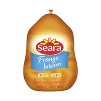 Supermercados Pague Menos Frango inteiro seara congelado 3kg oferta