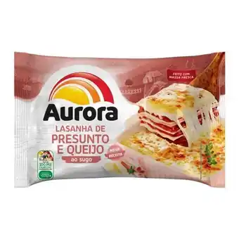 Supermercados Pedroso Lasanha de presunto e queijo aurora 600g oferta