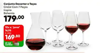Conjunto Decanter E Tacas Cristal Com 7 Pecas
