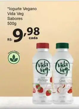 Super Luna Iogurte Vegano Vida Veg Sabores 500g oferta
