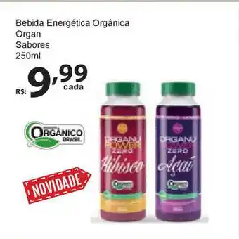 Bebida Energética Orgânica Organ 250ml