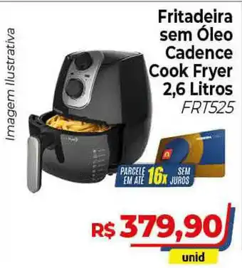 Fritadeira Sem óleo Candence Cook Fryer Frt525 2.6L