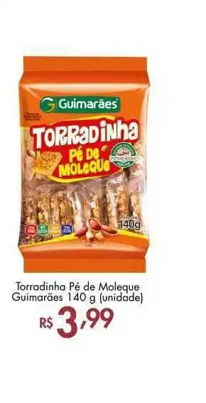 Supermercados Imperatriz Torradinha Pé De Moleque Guimarães 140g oferta
