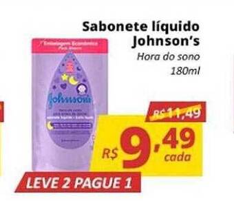 Supermercados Baklizi Sabonete Líquido Johnson's Leve 2 Pague 1 oferta