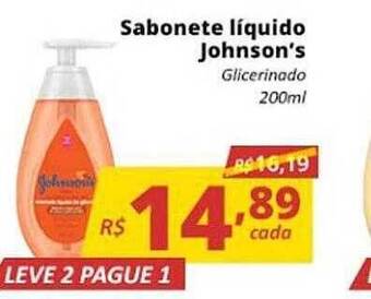 Supermercados Baklizi Sabonete Líquido Johnson's Leve 2 Pague 1 oferta