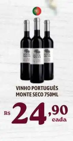 Bahamas Supermercados Vinho Português Monte Seco oferta