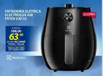 Lojas Cem Fritadeira Elétrica Electrolux Air Fryer Eeaf10 oferta