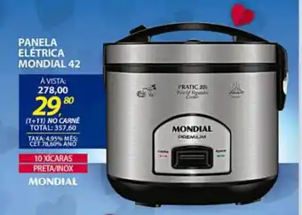 Lojas Cem Panela Elétrica Mondial 42 oferta