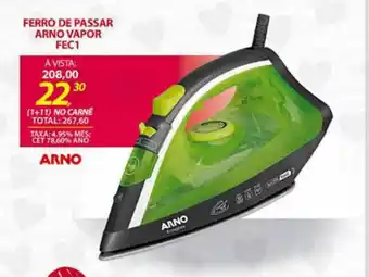 Lojas Cem Ferro De Passar Arno Vapor Fec1 oferta