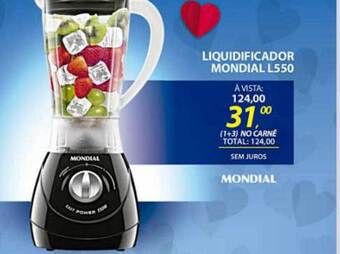 Lojas Cem Liquidificador Mondial L550 oferta