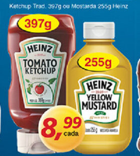 Supermercados Guanabara Ketchup Trad 397g ou Mostarda 255g Heinz oferta