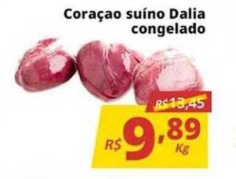 Supermercados Baklizi Coraçao Suíno Dalia Congelado oferta