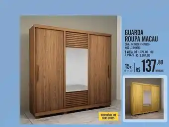 Zema Guarda Roupa Macau oferta