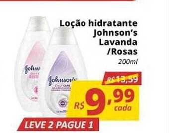 Supermercados Baklizi Loção Hidratante Johnson's Lavanda Rosas Leve 2 Pague 1 oferta