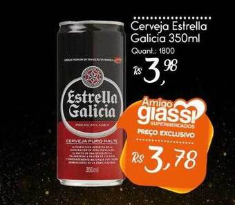 Giassi Supermercados Cerveja Estrella Galicia oferta