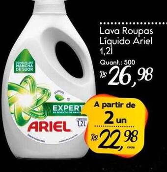 Giassi Supermercados Lava Roupas Líquido Ariel oferta
