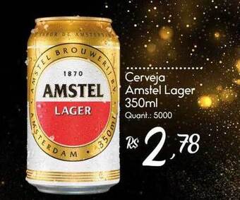 Giassi Supermercados Cerveja Amstel Lager oferta