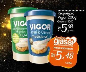 Giassi Supermercados Requeijão Vigor oferta