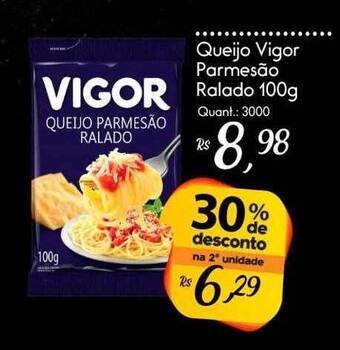 Giassi Supermercados Queijo Vigor Parmesão Ralado oferta