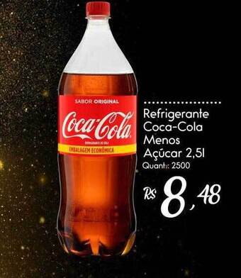 Giassi Supermercados Refrigerante Coca-cola Menos Açúcar oferta