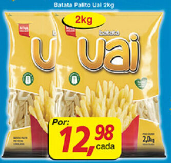 Supermercados Guanabara Batata Palito Uai 2kg oferta