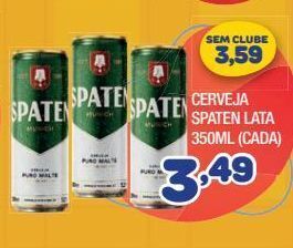 Costazul Supermercados Cerveja spaten lata 350ml oferta